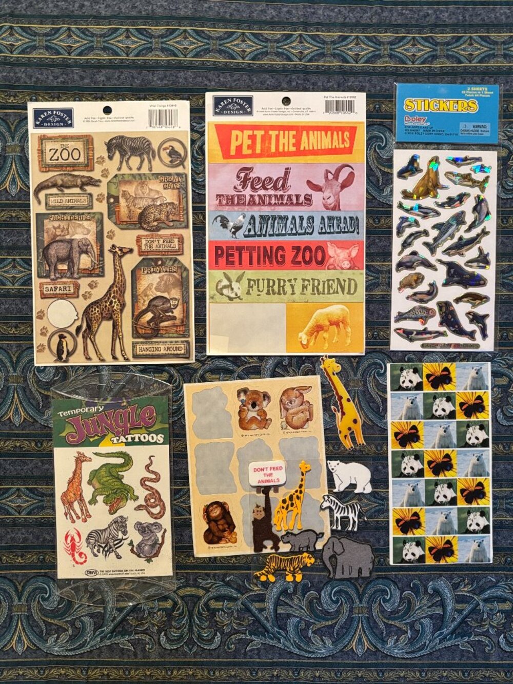 Wild Animal Stickers, Scrapbooking & Temporary Tattoos - Variety